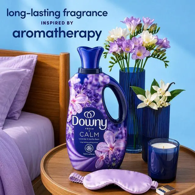 Alt view image 7 of 7 - Downy Ultra Soft Fabric Softener Liquid, Calm, Lavender and Vanilla Bean, 26 fl oz, 39 Loads