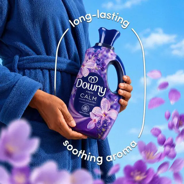 Alt view image 3 of 7 - Downy Ultra Soft Fabric Softener Liquid, Calm, Lavender and Vanilla Bean, 26 fl oz, 39 Loads