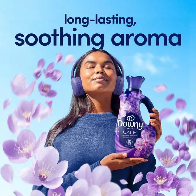 Alt view image 4 of 7 - Downy Ultra Soft Fabric Softener Liquid, Calm, Lavender and Vanilla Bean, 26 fl oz, 39 Loads