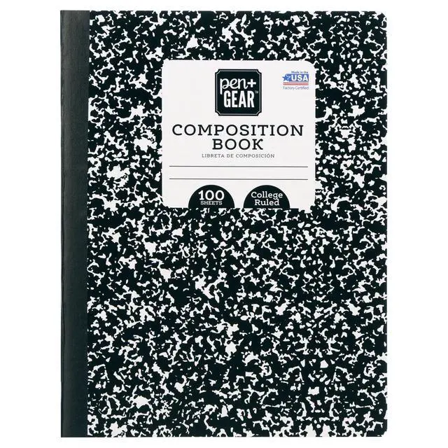 Alt view image 5 of 5 - Pen+Gear College Ruled Composition Book Value Pack, Black and White, 100 Sheets, 30 Count