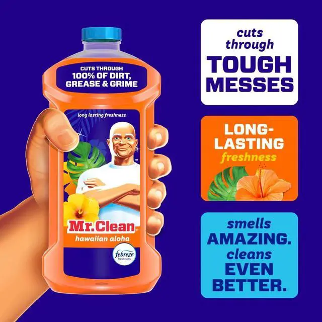 Alt view image 3 of 7 - Mr. Clean All Purpose Cleaner, Cleaning Liquid, Hawaiian Aloha, 41 fl oz