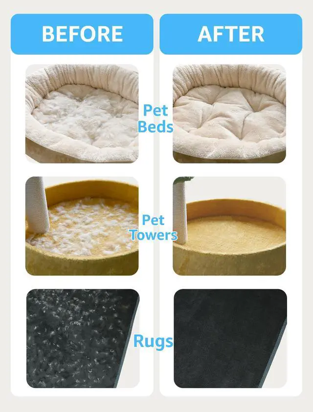 Alt view image 4 of 6 - 1 PCS Pet Hair Removal Tool - Lint Remover, Carpet Scraper & Shaver for Carpets - Dog & Cat Hair Remover with Carpet Rake for Car,Rugs,Couch,Furniture - Fur Cleaner Tool