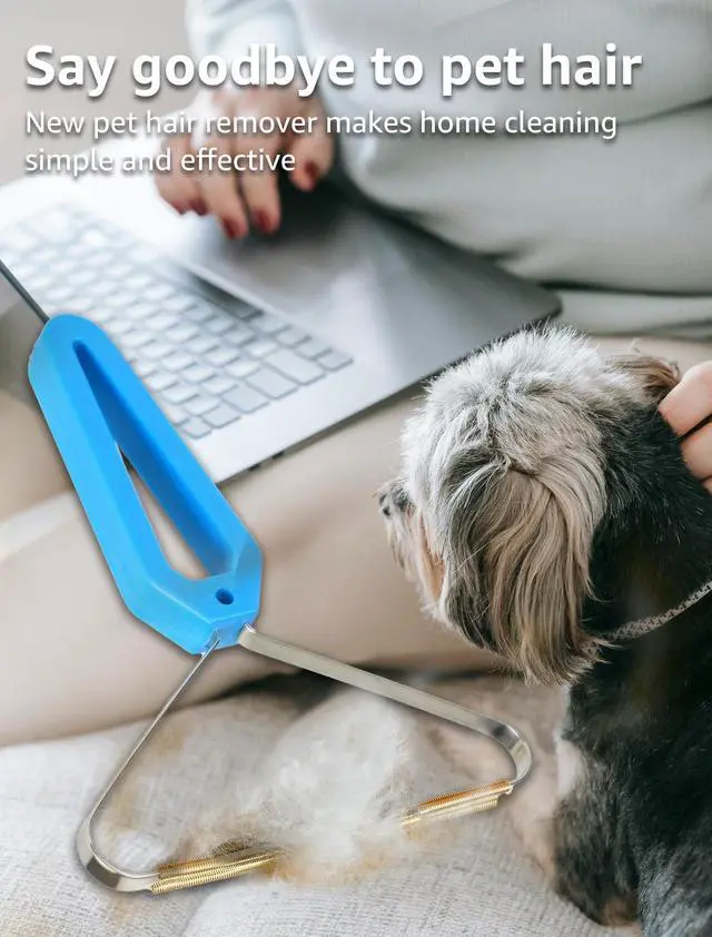 Alt view image 5 of 6 - 1 PCS Pet Hair Removal Tool - Lint Remover, Carpet Scraper & Shaver for Carpets - Dog & Cat Hair Remover with Carpet Rake for Car,Rugs,Couch,Furniture - Fur Cleaner Tool