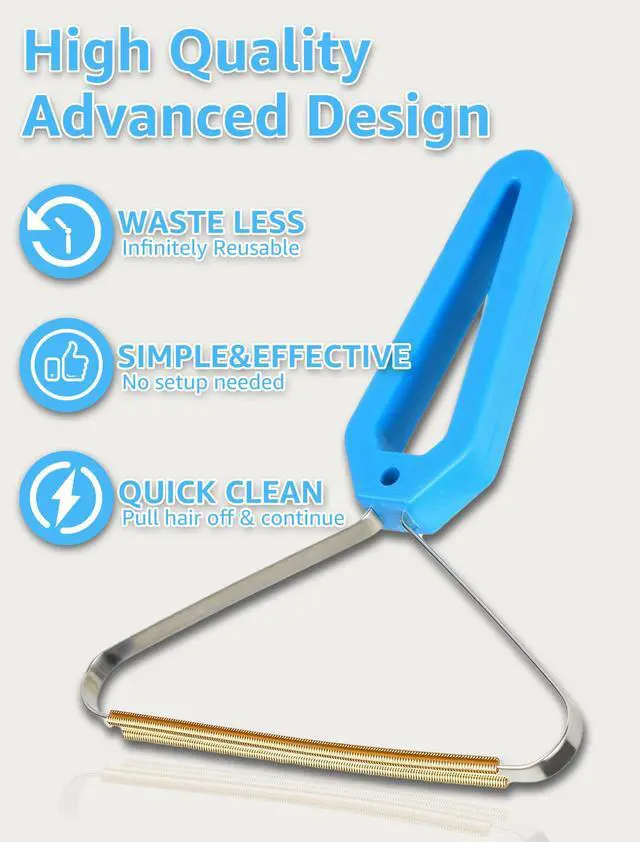 Alt view image 6 of 6 - 1 PCS Pet Hair Removal Tool - Lint Remover, Carpet Scraper & Shaver for Carpets - Dog & Cat Hair Remover with Carpet Rake for Car,Rugs,Couch,Furniture - Fur Cleaner Tool