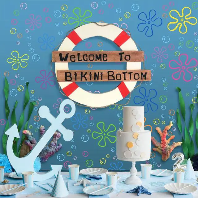 Alt view image 6 of 7 - 156PCS Under The Sea Wall Decals Colorful Bubble & Flower Stickers for Kids Room, Bathroom, Windows, Laptop, Birthday Party Decor 6 Sheets 30x20cm, Static Cling, Removable, Ocean Theme