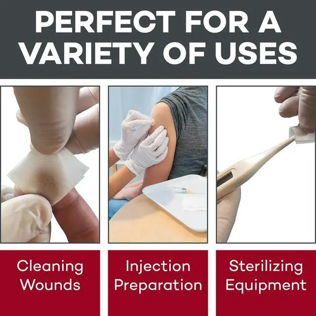 Alt view image 7 of 7 - Dealmed Alcohol Prep Pads - 70% Alcohol, Sterile Wipes - 200 Count