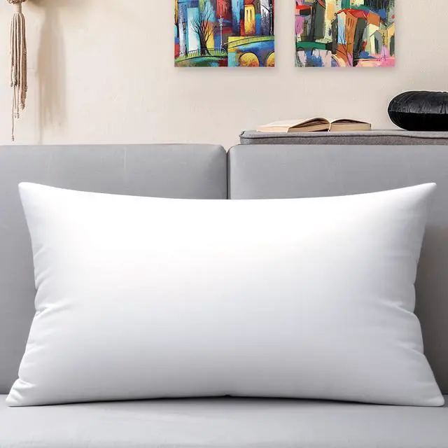Alt view image 4 of 6 - JIEITIVE Throw Pillow Inserts Hypoallergenic Premium Pillow Stuffer Rectangle Lumbar Pillow for Decorative Pillow Covers Cushion Set of 1-12 x 20 Inches