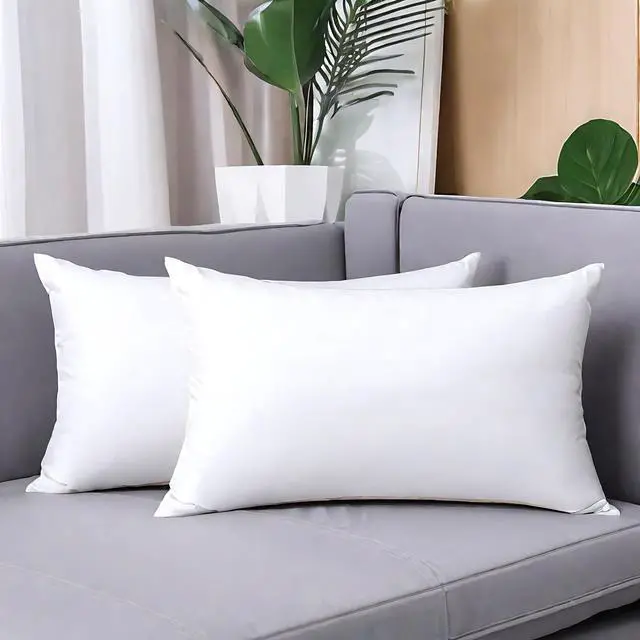 Alt view image 5 of 6 - JIEITIVE Throw Pillow Inserts Hypoallergenic Premium Pillow Stuffer Rectangle Lumbar Pillow for Decorative Pillow Covers Cushion Set of 1-12 x 20 Inches