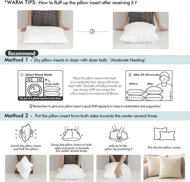 Alt view image 7 of 7 - MIULEE Pillow Insert 12x20 Inch Decorative Rectangle Throw Pillow Insert