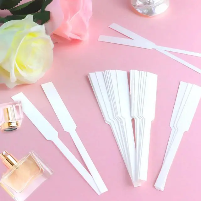Alt view image 2 of 7 - 200Pcs Disposable Perfume Test Strips,Fragrance Tester Strips Fragrance Blotter Strips Scented Cards Essential Oil Diffuser Strip, to Test Fragrance of Perfume Essential Oil(White)