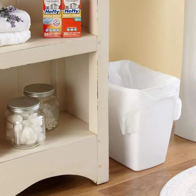 Alt view image 7 of 7 - Hefty Small Trash Bags, Flap Tie, Lavender & Sweet Vanilla Scent, 4 Gallon, 26 Count