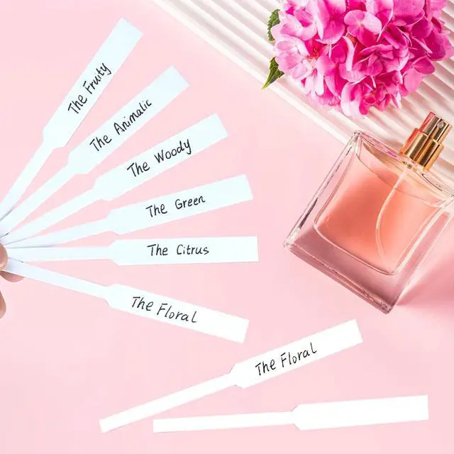 Alt view image 4 of 7 - 200Pcs Disposable Perfume Test Strips,Fragrance Tester Strips Fragrance Blotter Strips Scented Cards Essential Oil Diffuser Strip, to Test Fragrance of Perfume Essential Oil(White)