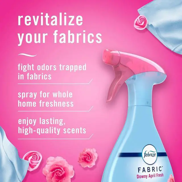 Alt view image 3 of 4 - Febreze Fabric Spray Air Freshener, Odor-Fighting Fabric Refresher, Sneaker Balls Alternative, Couch Cleaner, Linen Spray, Multi-Use, Downy April Fresh Scent, 23.6 fl oz
