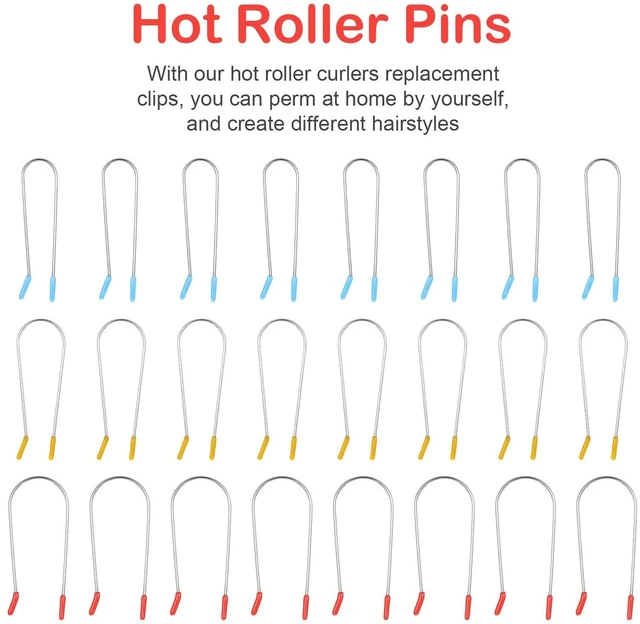 Alt view image 6 of 7 - Bewudy 24Pcs Hot Roller Clips, Hot Curler Clips Replacement Kit