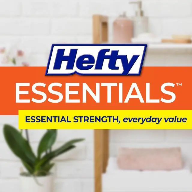 Alt view image 7 of 7 - Hefty Essentials 4 Gallon Trash Bags, White, Fresh Linen Scent, 52ct