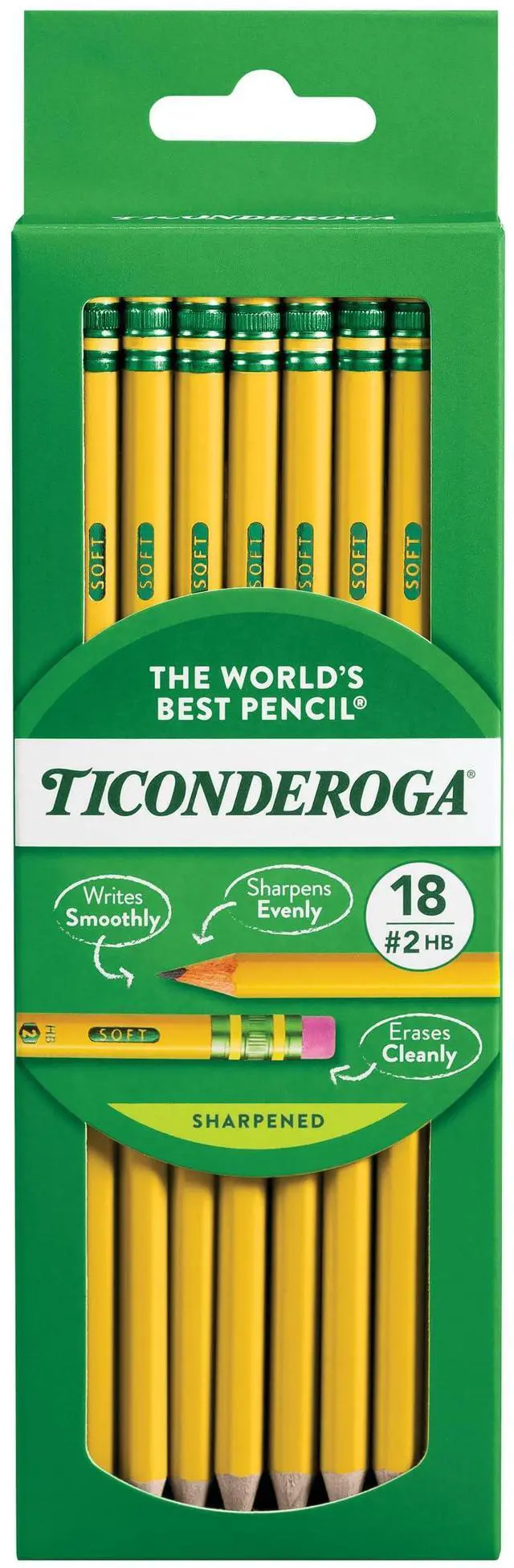 Main image of Ticonderoga Wood-Cased Pencils, Pre-Sharpened