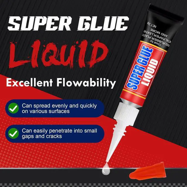 Alt view image 6 of 7 - 12 X 3g Super Glue Liquid, Fast Drying All-Purpose Cyanoacrylate(CA) Glue