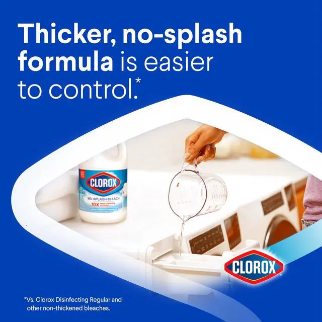 Alt view image 2 of 7 - Clorox No Splash Bleach, 40 Fluid Ounces (Package May Vary)