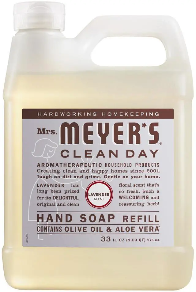 Main image of Mrs. Meyer's Clean Day, Hand Soap Refill, Lavender Scent, 33 Fl Oz