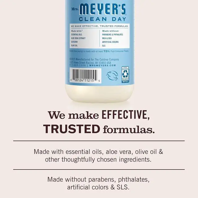 Alt view image 4 of 5 - Mrs. Meyer's Clean Day, Hand Soap, Rain Water Scent, 12.5 Fl Oz