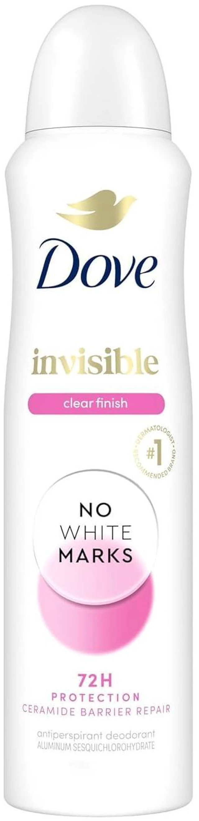 Main image of Dove Invisible Clear Finish Antiperspirant Deodorant No White Marks, 3.8 oz