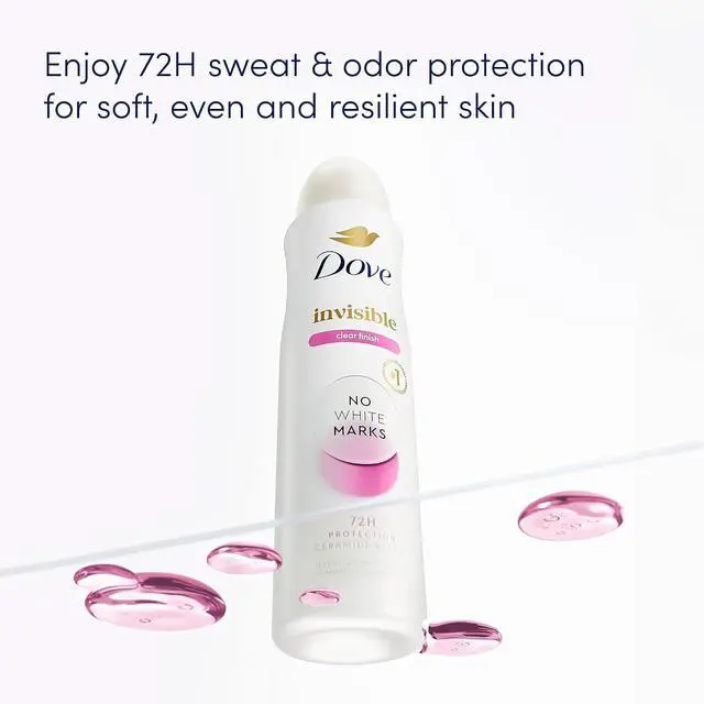 Alt view image 2 of 4 - Dove Invisible Clear Finish Antiperspirant Deodorant No White Marks, 3.8 oz