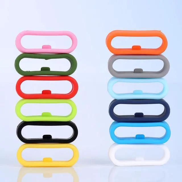 Alt view image 7 of 7 - Tinoaly 12pcs Silicone Strap Rings for Magic Band+ and 2.0 and More