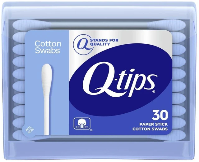 Main image of Q-tips Swabs Travel Pack,30 Count, Pack of 1 blue