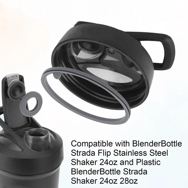 Alt view image 4 of 7 - 6pcs Lid Gasket Replacement for Blender Bottle Strada Flip Shaker Cup Water Bottle Accessories Parts, 2 Sizes Silicone Seal Ring for Blenderbottle Strada Flip Shaker 24 oz 28 oz(Gray)