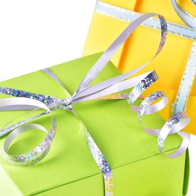 Alt view image 5 of 6 - BEISHIDA 500 Yards Silver Ribbon Curling Crimped, Balloon String Shiny Metallic Roll for Gift Wrapping Ribbon for Birthday Party Festival Art Craft Decor Florist Flowers Decoration