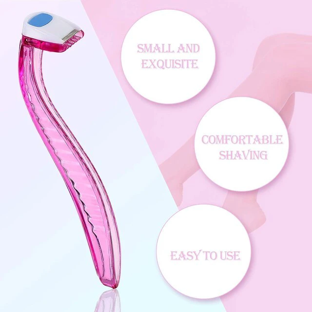 Alt view image 5 of 6 - Honoson 12 Pcs Women Disposable Bikini Razors, Light Pink, Yellow, Blue