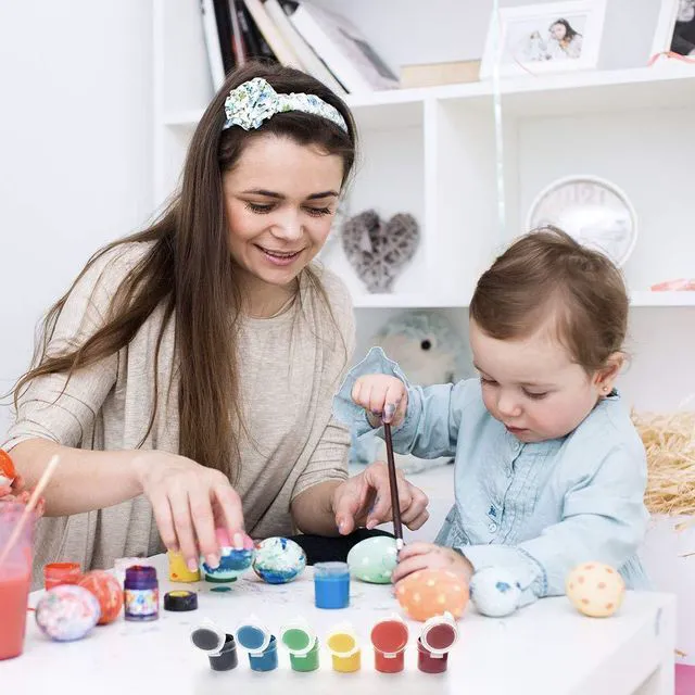 Alt view image 2 of 6 - 36 Empty Paint Pots with Lids, 5 ml/0.17 OZ Clear Empty Storage Paint Containers, Mini Painting Cup Arts Crafts Containers for Summer Camp Kids Classrooms Schools Art Festivals etc