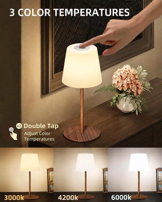 Alt view image 6 of 7 - Spa-Like Shower Lamp IP65 Waterproof Bathroom Lamp, Rechargeable Cordless Mood Light, 3 Color Temps for Relaxing Bathroom & Bathtub Experience (1 Pack)