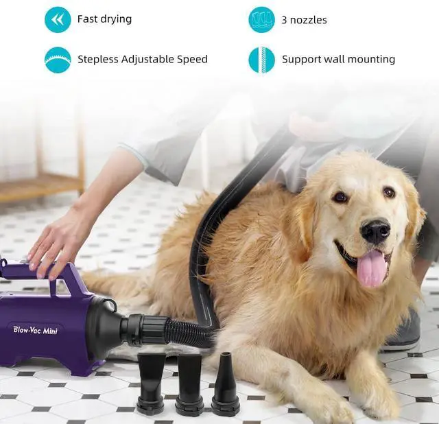 Alt view image 3 of 7 - Dog Dryer High Velocity Professional Dog/Pet Grooming Force Hair Dryer/Blower