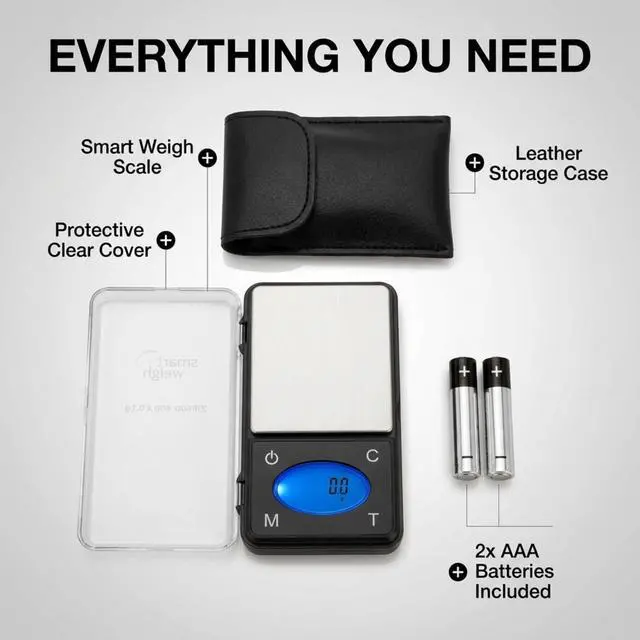 Alt view image 2 of 7 - Smart Weigh ZIP600 Ultra Slim Digital Pocket Scale 600g by 0.1g with Counting Feature,Gram Scale and Ounce Scale, High Precision Accuracy