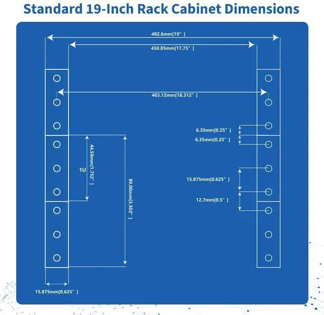 Alt view image 6 of 7 - 1U Horizontal PDU 19 Rack Mount Power Strip - Surge Protector, for Network Servers. 10 NEMA 5-15R Outlet, 120V 15A, 3600 Joules 10KA, Heavy-Duty 14 AWG 6 ft Cord, w/AC Filter