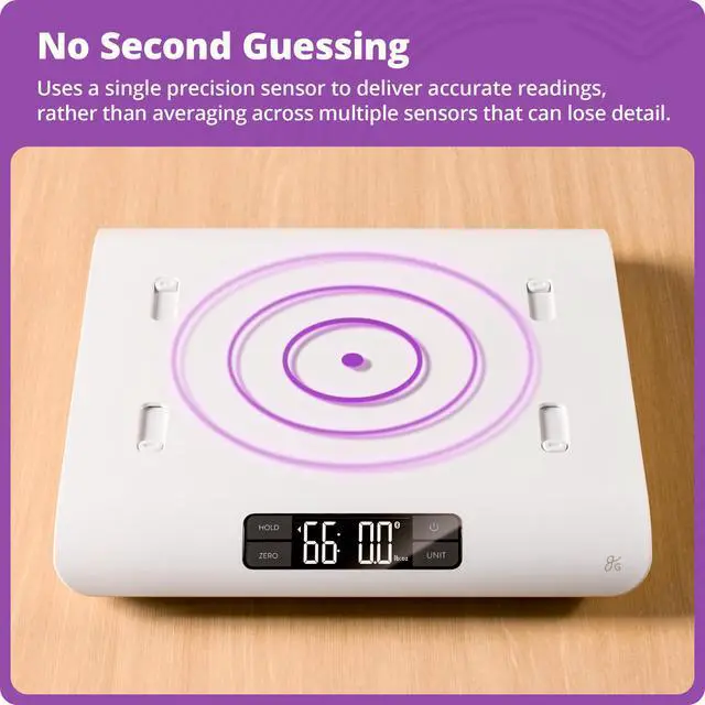 Alt view image 5 of 7 - Smart Baby Scale Bluetooth Digital Infant Scale for Newborns & Toddlers, Automatically Track Growth in gG Baby App, Accurate Even with Movement, 0.1 oz Precision Sensor, 66 lb Capacity