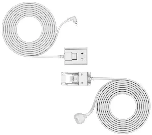 Alt view image 3 of 4 - Indoor/Outdoor Power Adapter Barrel Plug for Ring Stick Up Cam Plug-In - White
