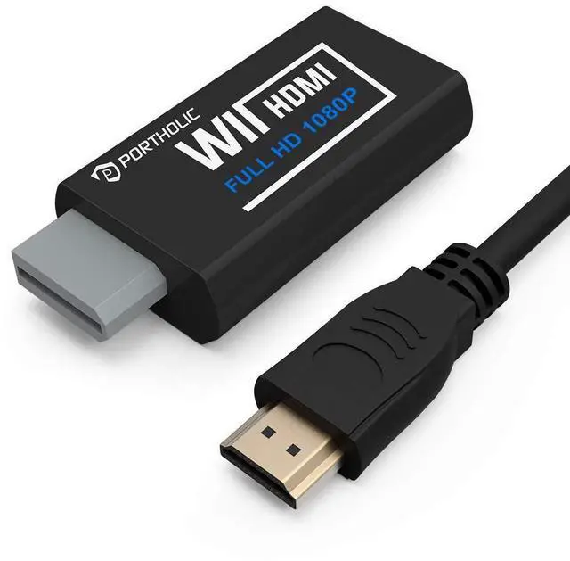 Main image of Wii to HDMI Converter 1080P for Full HD Device, Wii HDMI Adapter with 3.5mm Audio Jack&HDMI Output Compatible with Wii, Wii U, HDTV, Monitor-Supports Wii Display Modes 720P