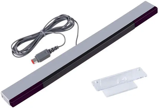 Main image of Sensor Bar for Wii, Replacement Wired Infrared Ray Sensor Bar for Nintendo Wii and Wii U Console, Includes Clear Stand