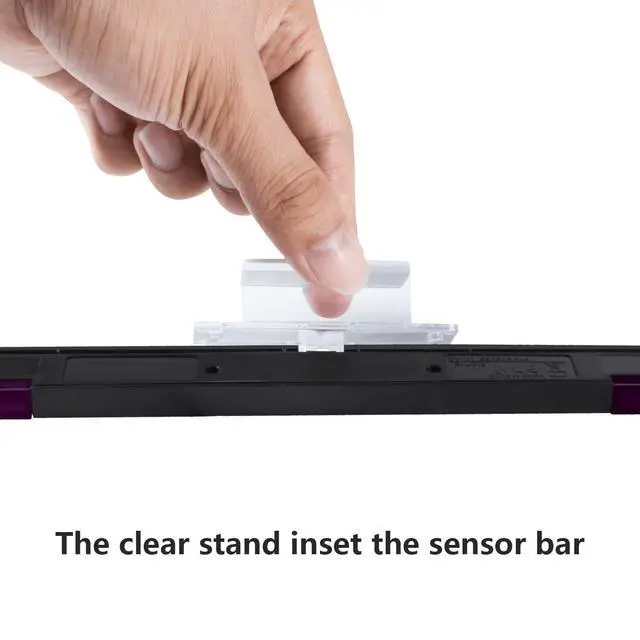 Alt view image 3 of 7 - Sensor Bar for Wii, Replacement Wired Infrared Ray Sensor Bar for Nintendo Wii and Wii U Console, Includes Clear Stand