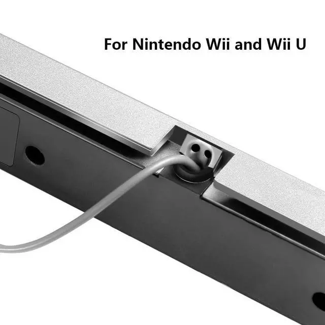Alt view image 5 of 7 - Sensor Bar for Wii, Replacement Wired Infrared Ray Sensor Bar for Nintendo Wii and Wii U Console, Includes Clear Stand