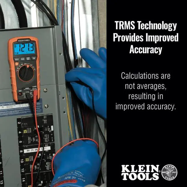 Alt view image 5 of 7 - MM420 Digital Multimeter, Auto-Ranging TRMS Multimeter, 600V AC/DC Voltage, 10A AC/DC Current, 50 MOhms Resistance