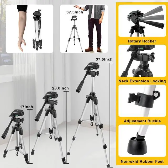 Alt view image 4 of 7 - Laser Level with Tripod, 4x360° Self Leveling Laser Level, Green Line Laser 4D Laser Leveler Tool with 2Pcs Lithium Batteries for Picture Hanging, Tile, Home Renovation, Indoor