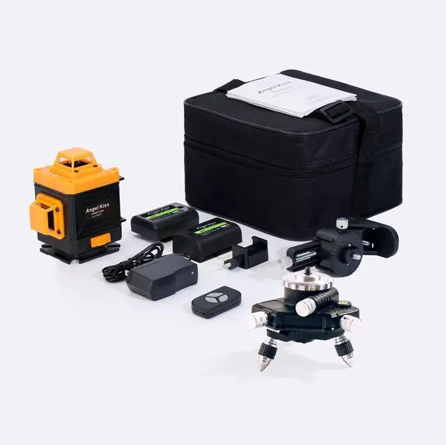 Alt view image 7 of 7 - Laser Level Self-Leveling 4 x 360° - 4D Green Cross Bright Line Laser 100ft Range - Lazer Leveler Tool for Drop Ceiling, Picture Hanging, Tile Installation, Indoor DIY & Construction