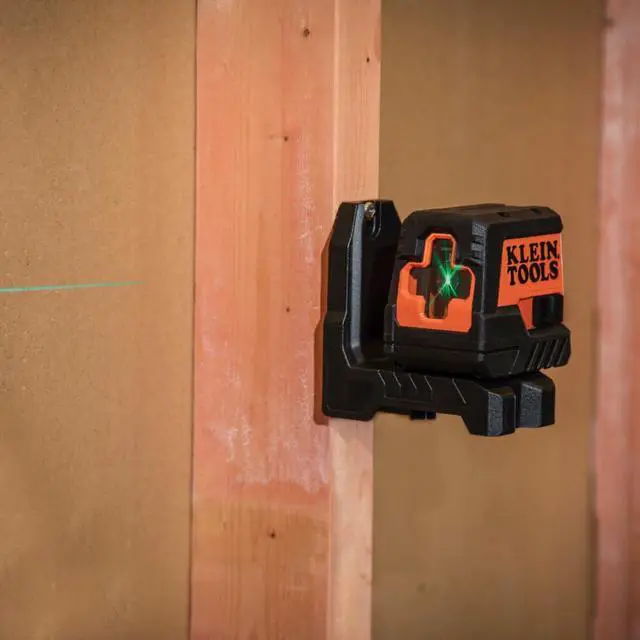 Alt view image 7 of 7 - 93MCLG Self-Leveling Laser Level, Mini Cross-Line Level, Class 2, 1mW, Leveling Alignment Tool, Bright Green Horizontal and Vertical Lines