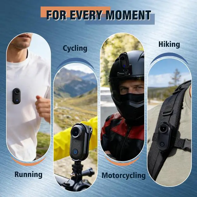 Alt view image 6 of 7 - Mini Body Camera with 32GB, Magnetic Body Cam with 10M Waterproof Case, 130° Wide Angle Sports Cam, Thumb-Size POV Camera for Swimming Diving Snorkeling Cycling Traveling Vlogging(Black)