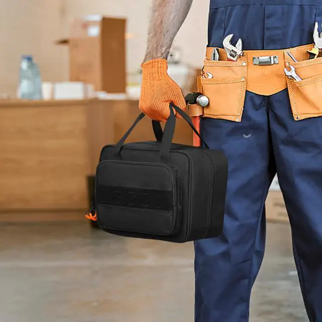 Alt view image 7 of 7 - Carrying Case Compatible with Klein Tools 80101/ ET310 AC Circuit Breaker Finder, Home Tester Kit Storage Bag for Digital Multimeter, Clamp Meter or Other Electrical Test Tools (Bag Only)