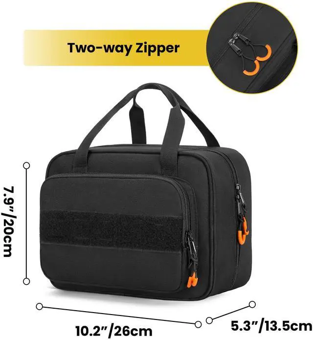 Alt view image 5 of 7 - Carrying Bag Compatible with Fluke Digital Multimeter/325 Clamp Multimeter, Electric Tester Tool Storage Bag with Multiple Pockets for Electrician (Bag Only)