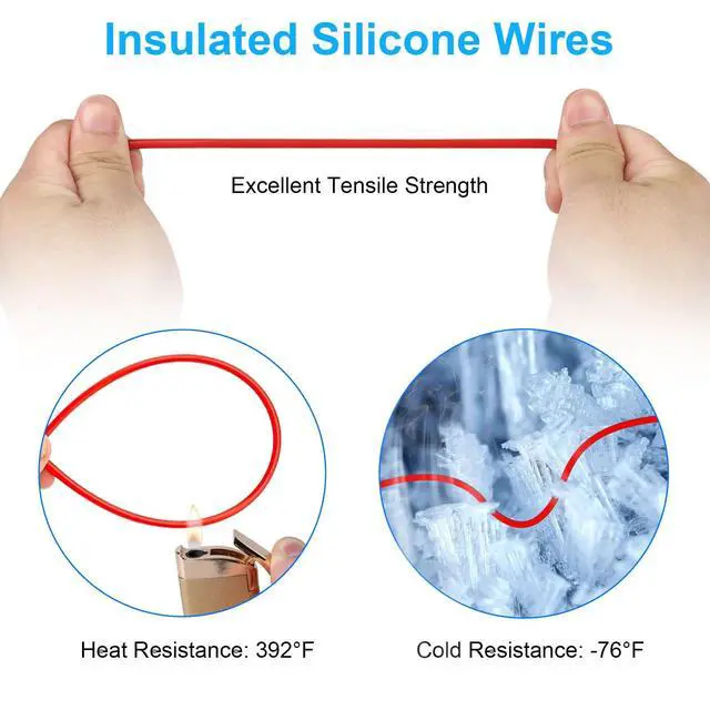 Alt view image 5 of 7 - 25PCS Silicone Multimeter Test Leads Kit: Replaceable Wire Piercing Probes, Test Hook Clips, Alligator Clips, Testing Tweezer for Digital Electrical Multimeter Testing